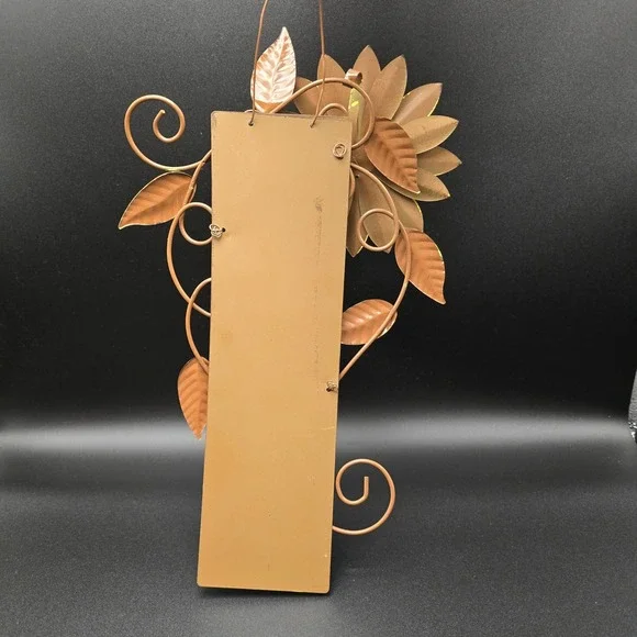 Rustic Metal Sunflower Welcome Sign Vertical Wall Hanging Decor Blue/Teal - Picture 9 of 11